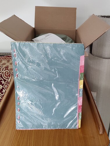 Item ordered - subject dividers