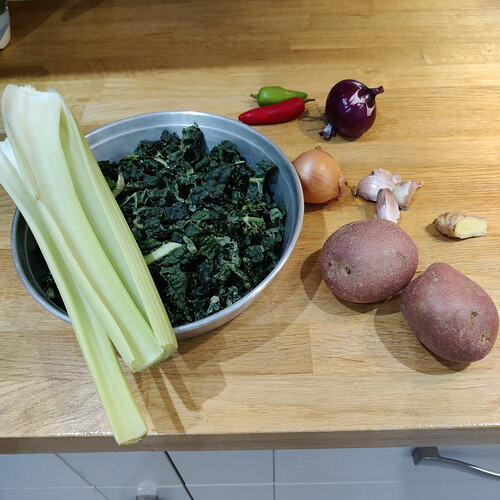 1. Ingredients less water